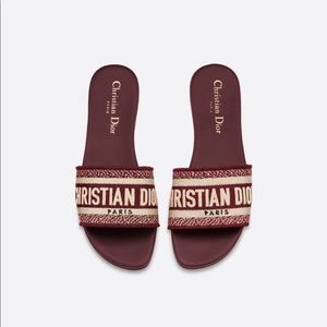 Christian Dior slides (wine red)